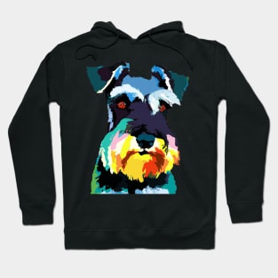 Miniature Schnauzer Pop Art - Dog Lover Gifts Hoodie